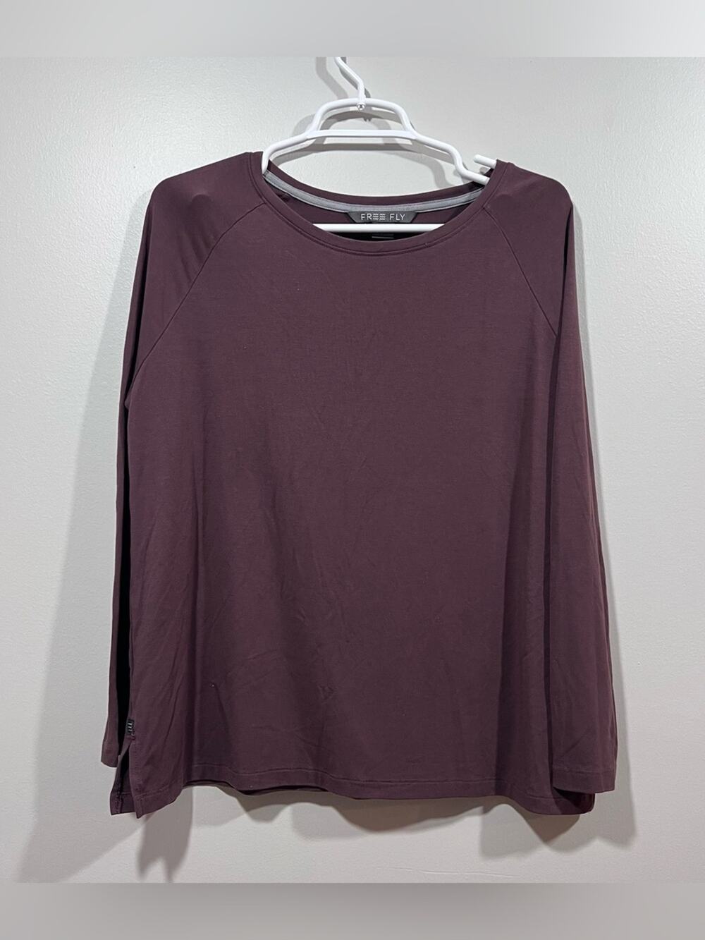Free Fly Apparel Women's Long Sleeve Tee - Plum Size Small